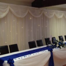 Wedding White Star Curtain Backdrop